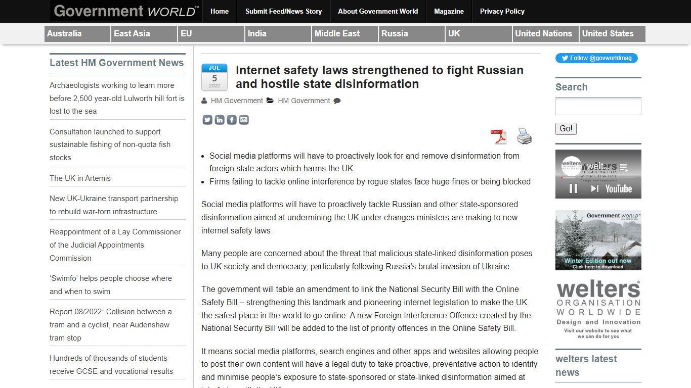 Internet safety laws strengthened to fight Russian and hostile state ...